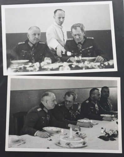 Interesting Grouping of Private Photographs from Generaloberst Frhr von Weichs Inspecting a Command Post and Hospital on the Eastern Front