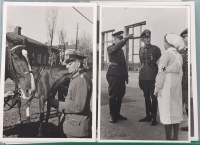 Interesting Grouping of Private Photographs from Generaloberst Frhr von Weichs Inspecting a Command Post and Hospital on the Eastern Front - 8