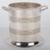 An early 20th century silver champagne stand, Alexander Clarke & Co Ltd