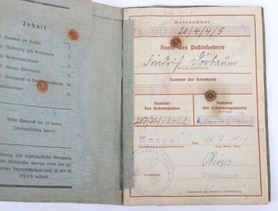 Wehrpass and Panzer Assault Badge recommendation document to a Panther tank crewman, 116. Panzer-Division &ldquo;Windhund&rdquo; - 4