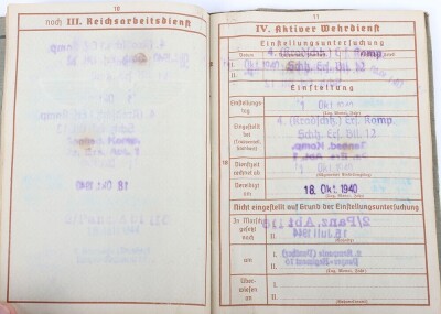 Wehrpass and Panzer Assault Badge recommendation document to a Panther tank crewman, 116. Panzer-Division &ldquo;Windhund&rdquo; - 6