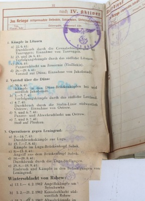 Wehrpass and Panzer Assault Badge recommendation document to a Panther tank crewman, 116. Panzer-Division &ldquo;Windhund&rdquo; - 11
