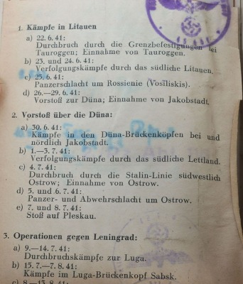 Wehrpass and Panzer Assault Badge recommendation document to a Panther tank crewman, 116. Panzer-Division &ldquo;Windhund&rdquo; - 12