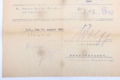 Wehrpass and Panzer Assault Badge recommendation document to a Panther tank crewman, 116. Panzer-Division &ldquo;Windhund&rdquo; - 18