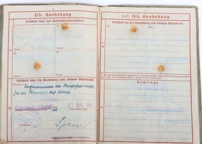 Wehrpass and Panzer Assault Badge recommendation document to Panther tank radio operator Karl Daubert, 116. Panzer-Division &ldquo;Windhund&rdquo; - 10