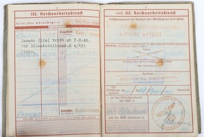 Wehrpass and Panzer Assault Badge recommendation document to Panther tank radio operator Karl Daubert, 116. Panzer-Division &ldquo;Windhund&rdquo; - 11