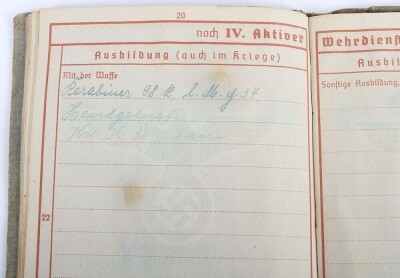 Wehrpass and Panzer Assault Badge recommendation document to Panther tank radio operator Karl Daubert, 116. Panzer-Division &ldquo;Windhund&rdquo; - 15