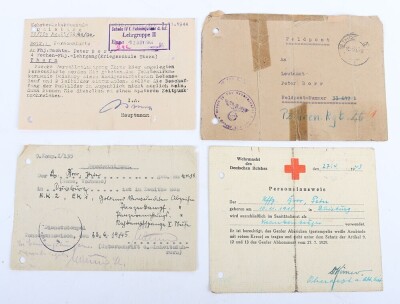 WW2 German Panzer Award Document Grouping to Leutnant Peter Bore, 24. Panzer-Division - 21
