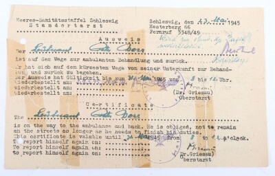 WW2 German Panzer Award Document Grouping to Leutnant Peter Bore, 24. Panzer-Division - 22