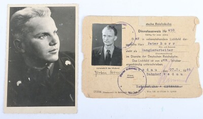 WW2 German Panzer Award Document Grouping to Leutnant Peter Bore, 24. Panzer-Division - 24