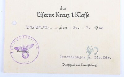 WW2 German Award Document Grouping to Oberleutnant G&uuml;nther Nitschke, 17. Panzer-Division - 21
