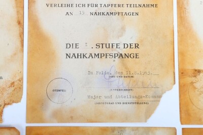 Important WW2 German Group of six Award Documents to Members of 116. Panzer-Division &ldquo;Windhund - 6