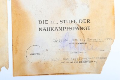 Important WW2 German Group of six Award Documents to Members of 116. Panzer-Division &ldquo;Windhund - 18
