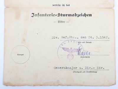 WW2 German Award Document Grouping to Gefr. Kurt Samusch, 3./Pionier-Bataillon 241, 161. Infanterie-Division - 10