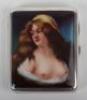 A silver and enamel import cigarette case, Skinner & Co, 1900 marked .925