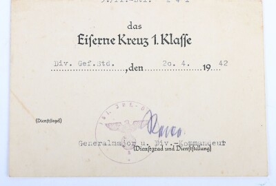 WW2 German Award Document Grouping to Gefr. Kurt Samusch, 3./Pionier-Bataillon 241, 161. Infanterie-Division - 14