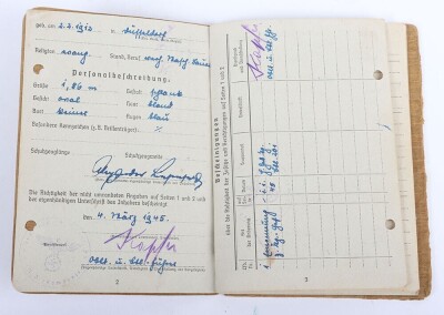 Soldbuch and Award Document Grouping to Oberleutnant Liesenfeld, Member of Geb. Jg. Btl. 201 - 6