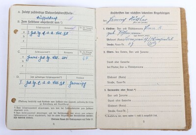 Soldbuch and Award Document Grouping to Oberleutnant Liesenfeld, Member of Geb. Jg. Btl. 201 - 7