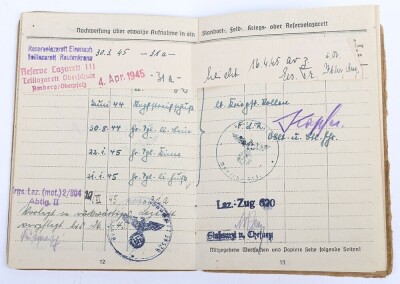 Soldbuch and Award Document Grouping to Oberleutnant Liesenfeld, Member of Geb. Jg. Btl. 201 - 8