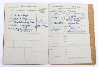 Soldbuch and Award Document Grouping to Oberleutnant Liesenfeld, Member of Geb. Jg. Btl. 201 - 9