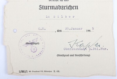 Soldbuch and Award Document Grouping to Oberleutnant Liesenfeld, Member of Geb. Jg. Btl. 201 - 12