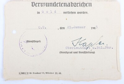 Soldbuch and Award Document Grouping to Oberleutnant Liesenfeld, Member of Geb. Jg. Btl. 201 - 16