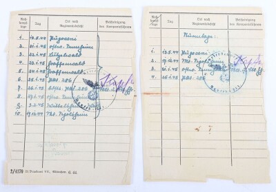 Soldbuch and Award Document Grouping to Oberleutnant Liesenfeld, Member of Geb. Jg. Btl. 201 - 17