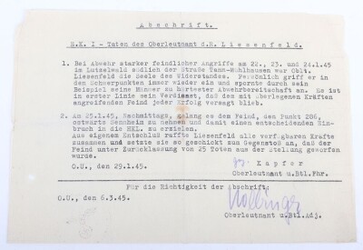 Soldbuch and Award Document Grouping to Oberleutnant Liesenfeld, Member of Geb. Jg. Btl. 201 - 18
