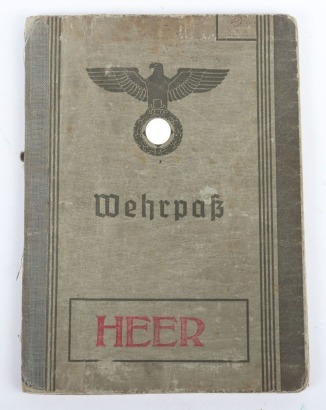 Wehrpass naar Gefr. H. Reichenau, 60. Infanterie Division