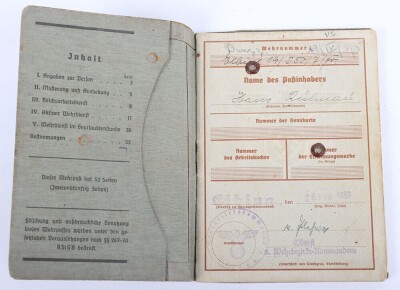 Wehrpass naar Gefr. H. Reichenau, 60. Infanterie Division - 3