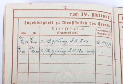 Wehrpass naar Gefr. H. Reichenau, 60. Infanterie Division - 5