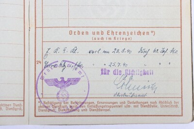 Wehrpass naar Gefr. H. Reichenau, 60. Infanterie Division - 8