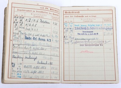 Wehrpass to Uffz. Rolf Lindemann, Iron Cross 2nd Class recipient, Aufkl&auml;rungs-Abt 8, Panzer Reconnaissance unit - 6