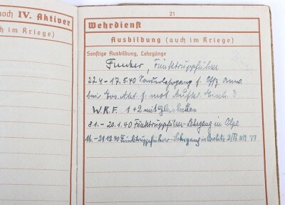 Wehrpass to Uffz. Rolf Lindemann, Iron Cross 2nd Class recipient, Aufkl&auml;rungs-Abt 8, Panzer Reconnaissance unit - 11