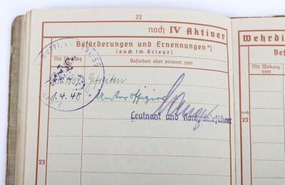 Wehrpass to Uffz. Rolf Lindemann, Iron Cross 2nd Class recipient, Aufkl&auml;rungs-Abt 8, Panzer Reconnaissance unit - 12