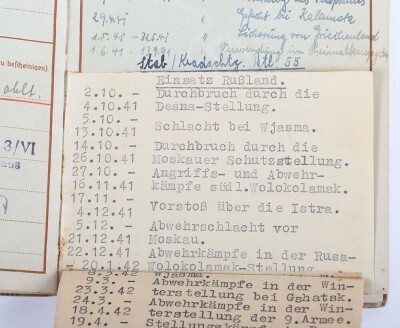 Wehrpass to Uffz. Rolf Lindemann, Iron Cross 2nd Class recipient, Aufkl&auml;rungs-Abt 8, Panzer Reconnaissance unit - 19