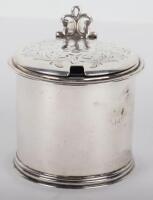 A Victorian silver mustard pot, William Evans, London 1864