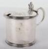 A Victorian silver mustard pot, William Evans, London 1864 - 2