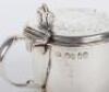 A Victorian silver mustard pot, William Evans, London 1864 - 4