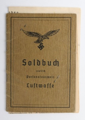 WW2 German Luftwaffe Soldbuch to Stabsarzt Dr. Theurer - 2