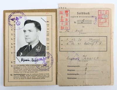 WW2 German Luftwaffe Soldbuch to Stabsarzt Dr. Theurer - 3