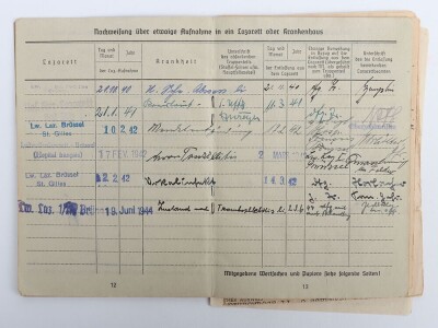 WW2 German Luftwaffe Soldbuch to Stabsarzt Dr. Theurer - 6