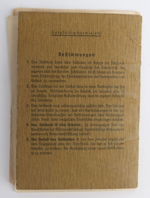 WW2 German Luftwaffe Soldbuch to Stabsarzt Dr. Theurer - 8