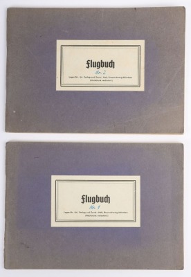 Two German Luftwaffe Log Books &ldquo;Flugbucher&rdquo; from Gefr. Wieland