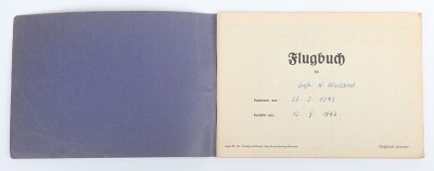 Two German Luftwaffe Log Books &ldquo;Flugbucher&rdquo; from Gefr. Wieland - 9