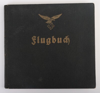 WW2 German Luftwaffe Log Book &ldquo;Flugbuch&rdquo; from Flight Instructor in Flugzeugf&uuml;hrerschule Guben Albin Gehrig - 2