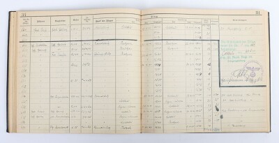 WW2 German Luftwaffe Log Book &ldquo;Flugbuch&rdquo; from Flight Instructor in Flugzeugf&uuml;hrerschule Guben Albin Gehrig - 6