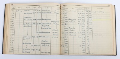 WW2 German Luftwaffe Log Book &ldquo;Flugbuch&rdquo; from Flight Instructor in Flugzeugf&uuml;hrerschule Guben Albin Gehrig - 9