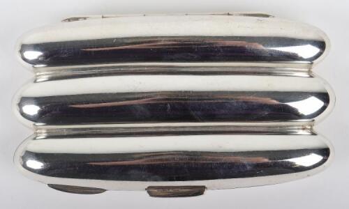 A Victorian silver cigar case, John Millward Banks, Birmingham 1896