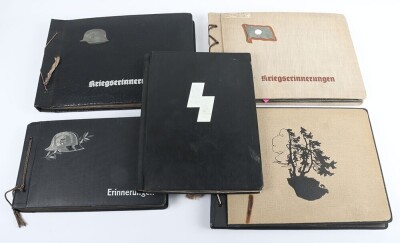 WW2 German Kriegsmarine Photograph Album Grouping, Five Albums.